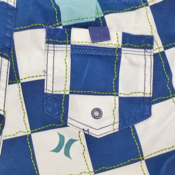 Hurley board short men's size 30 multi-colour check - Picture 9 of 13